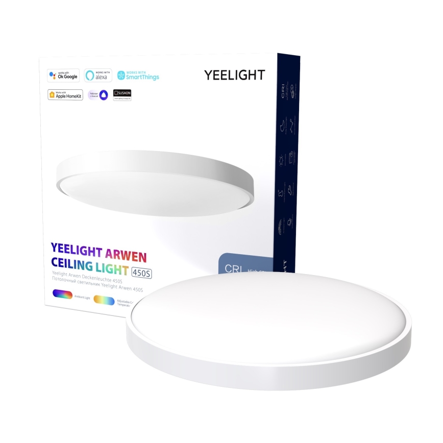 Yeelight - LED RGB dimbar taklampa ARWEN 450S LED/50W/230V CRI 90 + fjärrkontroll Wi-Fi/BT