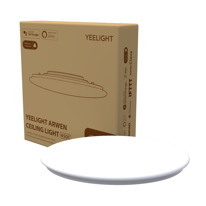 Yeelight - LED RGB Ljusreglerad belysning ARWEN 450C LED/50W/230V IP50 CRI 90 + fjärrkontroll Wi-Fi/BT