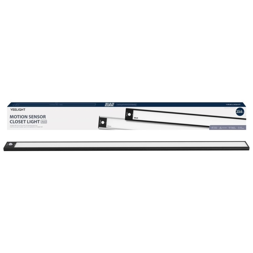 Yeelight - LED Dimbar uppladdningsbar möbelbelysning med sensor LED/2,4W/2200 mAh 2700K 60 cm svart