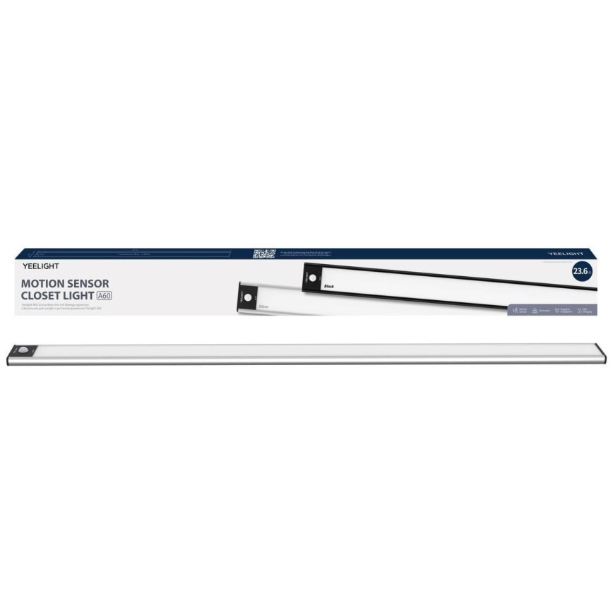 Yeelight - LED Dimbar uppladdningsbar möbelbelysning med sensor LED/2,4W/2200 mAh 2700K 60 cm silver
