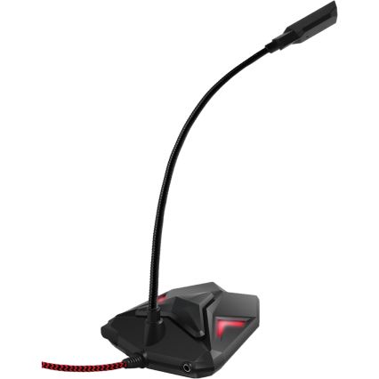 Yenkee - LED Gaming USB microphone 5V svart/röd