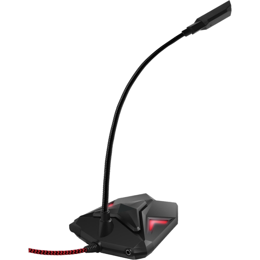Yenkee - LED Gaming USB microphone 5V svart/röd