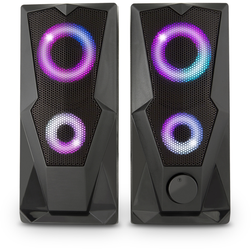 Yenkee - USB Speakers with RGB backlighting 6W/5V svart