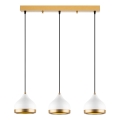 YILDO pendellampa 3xE27/40W/230V vit/guld