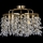 Ytmonterad ljuskrona 5xE14/60W/230V diameter 40 cm guld