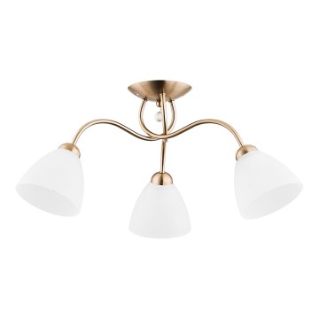Ytmonterad ljuskrona AMARILLO 3xE27/15W/230V guld