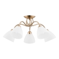 Ytmonterad ljuskrona AMARILLO 5xE27/15W/230V guld
