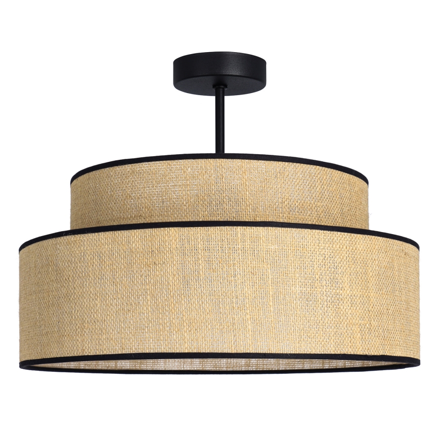 Ytmonterad ljuskrona BOHO 1xE27/60W/230V beige