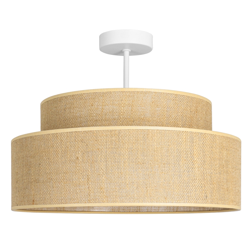 Ytmonterad ljuskrona BOHO 1xE27/60W/230V beige