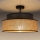 Ytmonterad ljuskrona BOHO 1xE27/60W/230V brun/beige