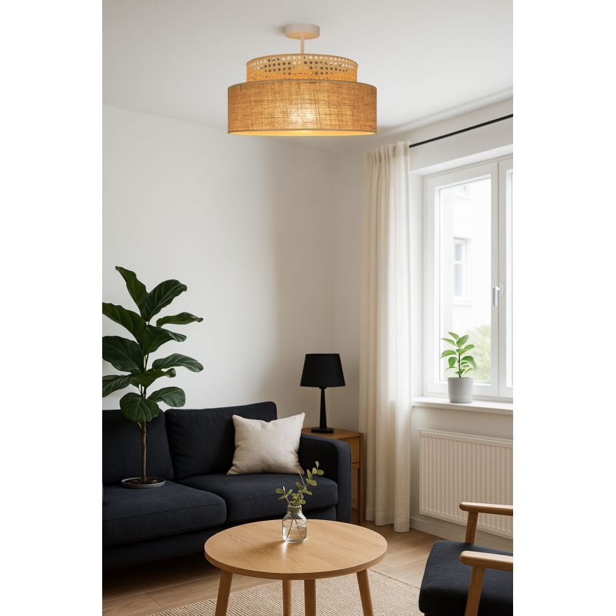 Ytmonterad ljuskrona BOHO 1xE27/60W/230V diameter 40 cm rotting