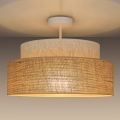 Ytmonterad ljuskrona BOHO 1xE27/60W/230V grädde/beige