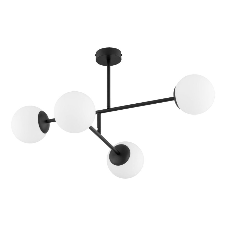 Ytmonterad ljuskrona DILON 4xE14/10W/230V svart