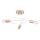 Ytmonterad ljuskrona EMBER 3xE27/15W/230V vit/beige/bok