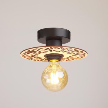 Ytmonterad ljuskrona FALCO 1xE27/60W/230V diameter 20 cm beige