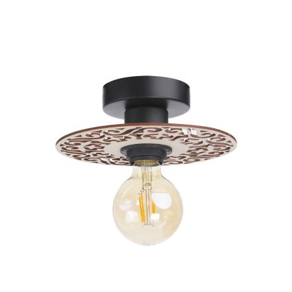 Ytmonterad ljuskrona FALCO 1xE27/60W/230V diameter 20 cm beige