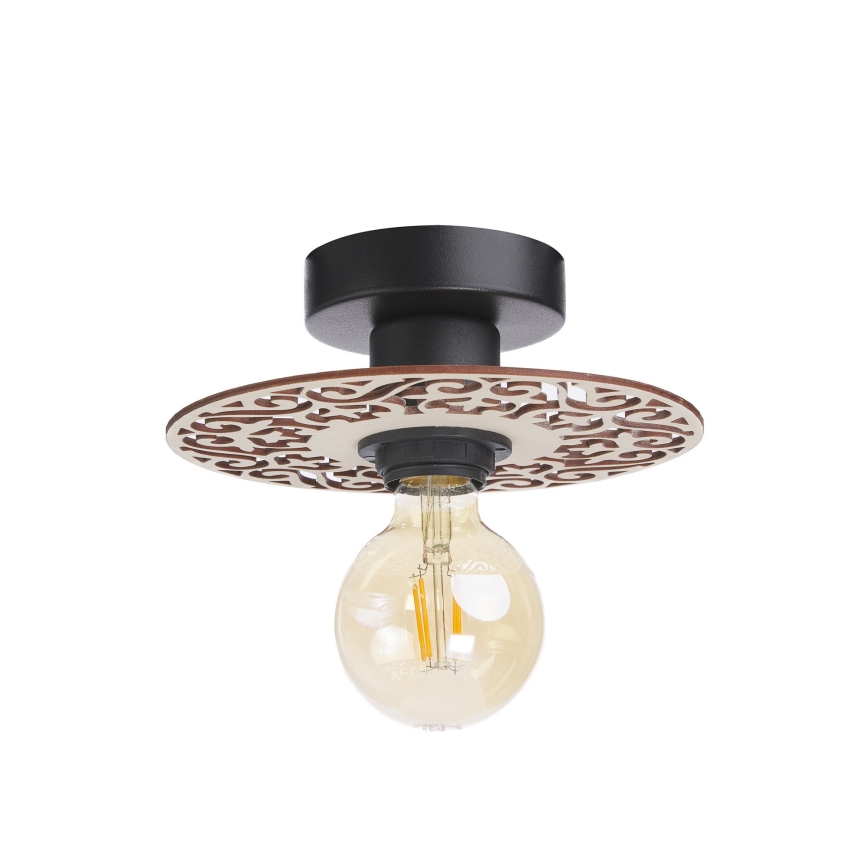Ytmonterad ljuskrona FALCO 1xE27/60W/230V diameter 20 cm beige