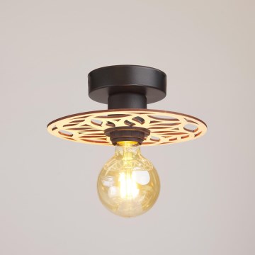 Ytmonterad ljuskrona FALCO 1xE27/60W/230V diameter 20 cm beige