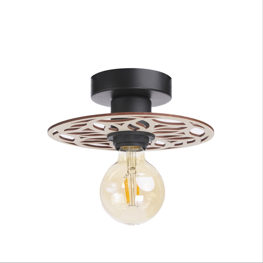 Ytmonterad ljuskrona FALCO 1xE27/60W/230V diameter 20 cm beige