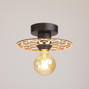 Ytmonterad ljuskrona FALCO 1xE27/60W/230V diameter 20 cm beige