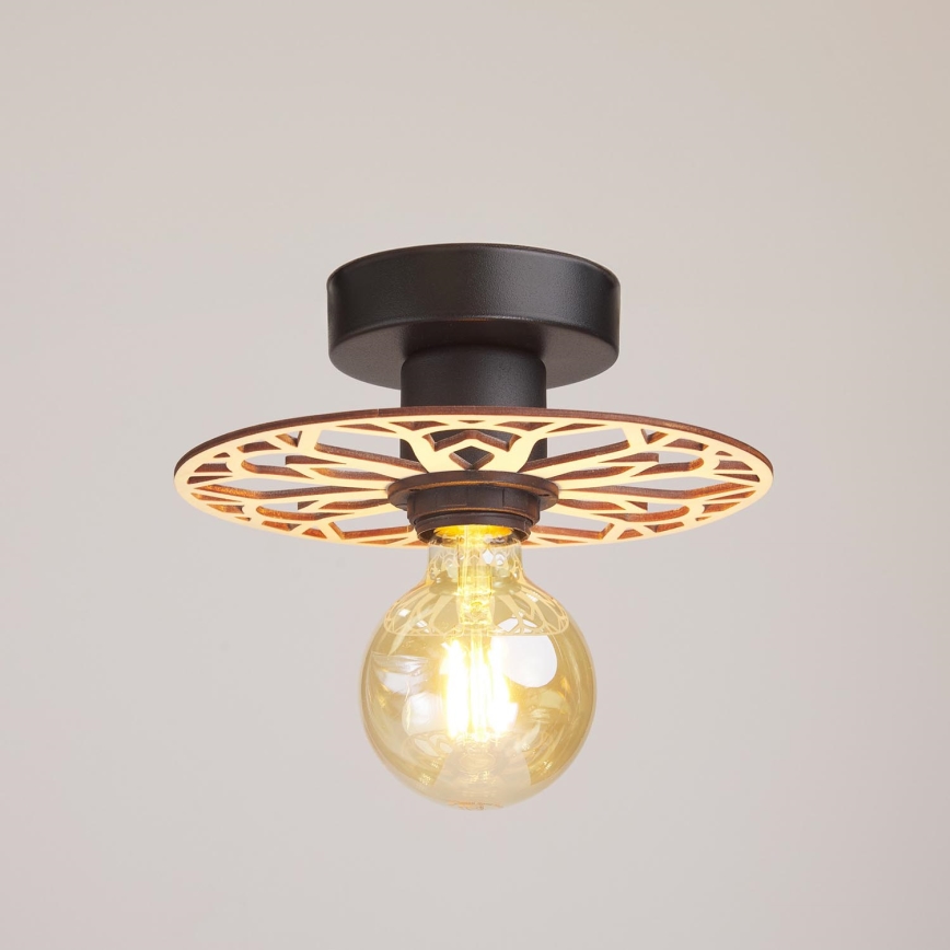 Ytmonterad ljuskrona FALCO 1xE27/60W/230V diameter 20 cm beige