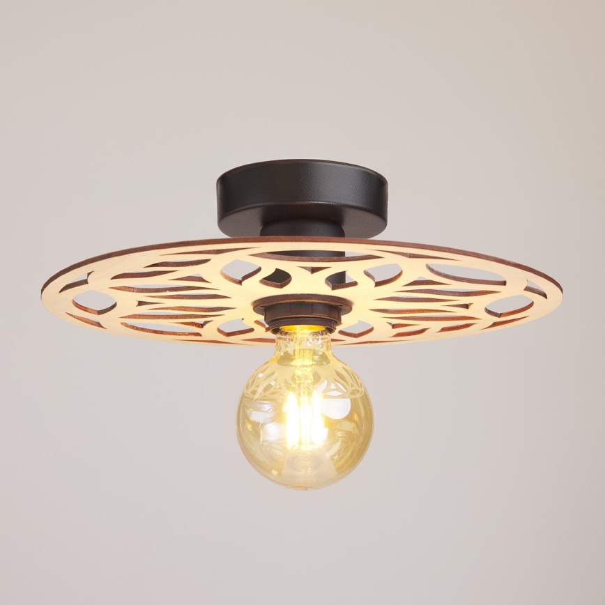 Ytmonterad ljuskrona FALCO 1xE27/60W/230V diameter 30 cm beige