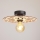 Ytmonterad ljuskrona FALCO 1xE27/60W/230V diameter 30 cm beige