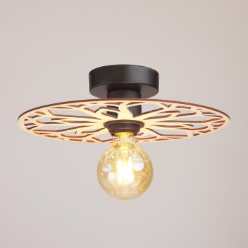 Ytmonterad ljuskrona FALCO 1xE27/60W/230V diameter 30 cm beige