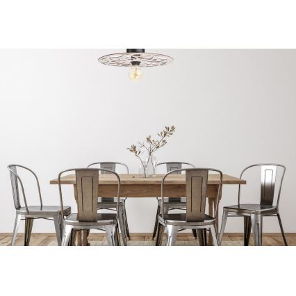 Ytmonterad ljuskrona FALCO 1xE27/60W/230V diameter 40 cm beige