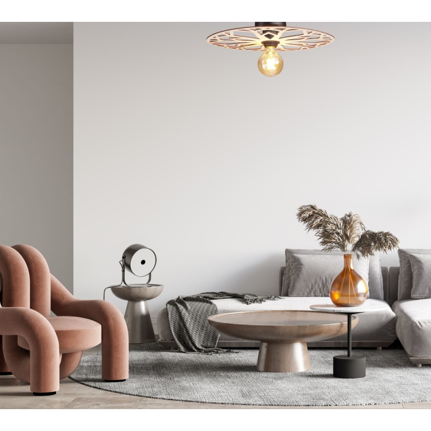 Ytmonterad ljuskrona FALCO 1xE27/60W/230V diameter 40 cm beige