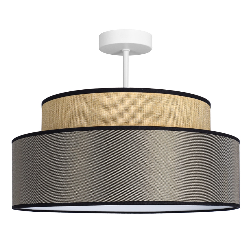 Ytmonterad ljuskrona GRACE 1xE27/60W/230V beige/brun