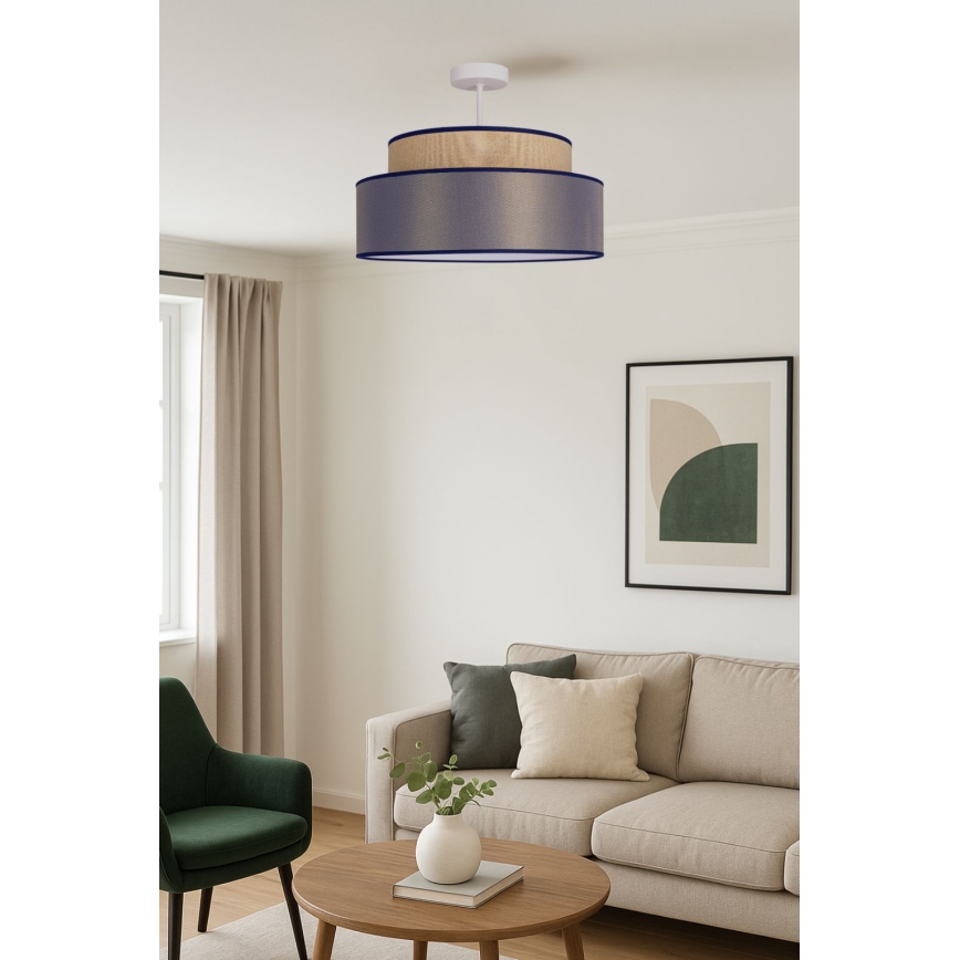 Ytmonterad ljuskrona GRACE 1xE27/60W/230V beige/brun