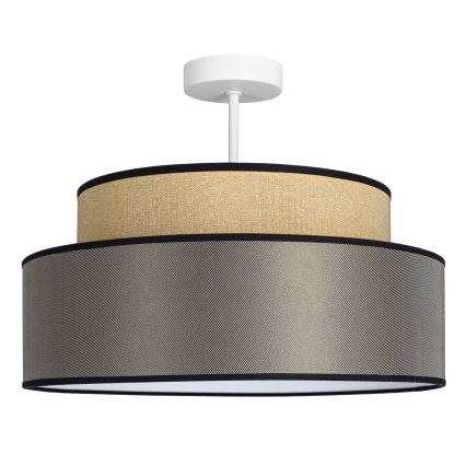 Ytmonterad ljuskrona GRACE 1xE27/60W/230V diameter 40 cm beige/brun