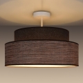 Ytmonterad ljuskrona GRACE 1xE27/60W/230V diameter 40 cm brun/beige