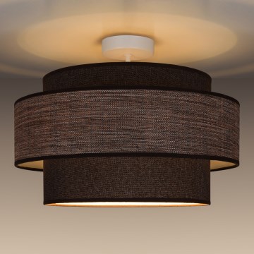 Ytmonterad ljuskrona GRACE 1xE27/60W/230V diameter 40 cm brun/beige