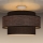 Ytmonterad ljuskrona GRACE 1xE27/60W/230V diameter 40 cm brun/beige