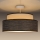Ytmonterad ljuskrona GRACE 1xE27/60W/230V diameter 40 cm grädde/brun