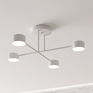 Ytmonterad ljuskrona HALO 4xGX53/10W/230V vit
