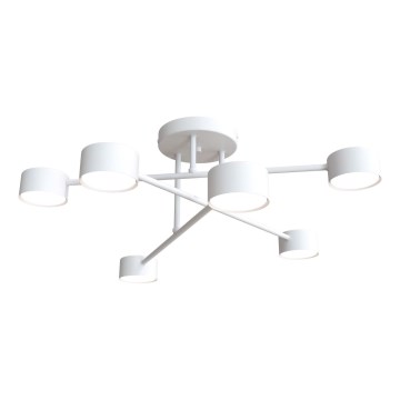 Ytmonterad ljuskrona HALO 6xGX53/8W/230V vit