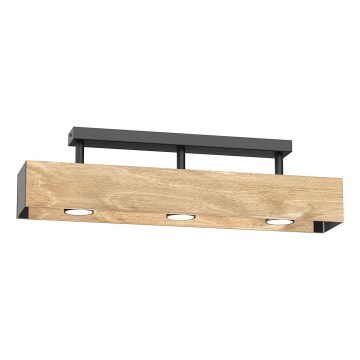 Ytmonterad ljuskrona MAISON 3xGU10/8W/230V brun/ek