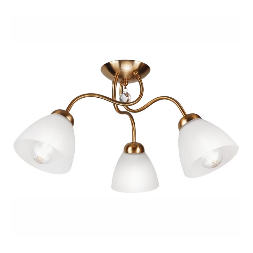 Ytmonterad ljuskrona MIRANDA 3xE27/60W/230V guld