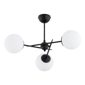 Ytmonterad ljuskrona PRIMERY 3xE14/10W/230V svart