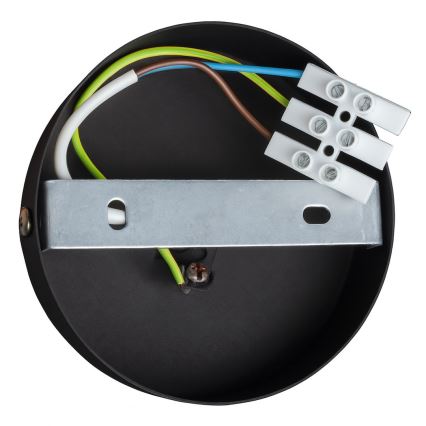 Ytmonterad ljuskrona QUEEN 3xE27/15W/230V svart