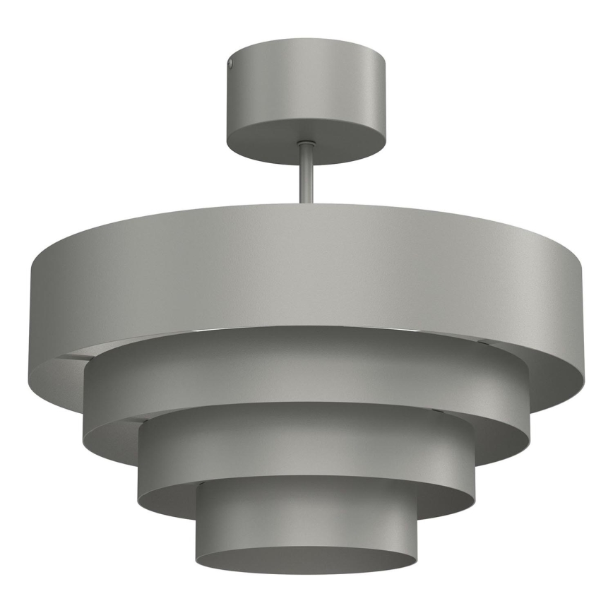 Ytmonterad ljuskrona RINGS 1xE27/15W/230V grå