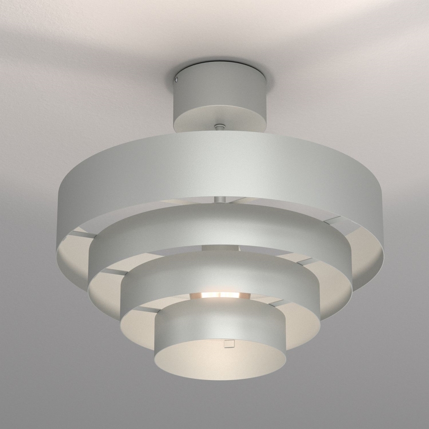 Ytmonterad ljuskrona RINGS 1xE27/15W/230V skinande krom