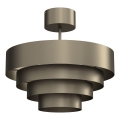 Ytmonterad ljuskrona RINGS 1xE27/15W/230V mässing