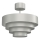 Ytmonterad ljuskrona RINGS 1xE27/15W/230V skinande krom