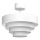 Ytmonterad ljuskrona RINGS 2xE27/15W/230V vit