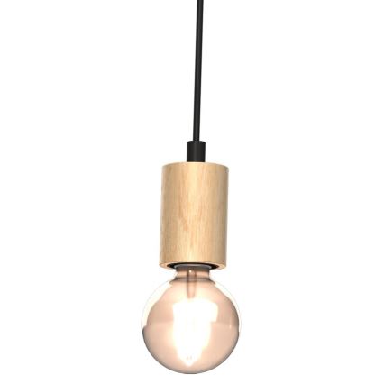 Ytmonterad ljuskrona VIGA 2xE27/60W/230V trä