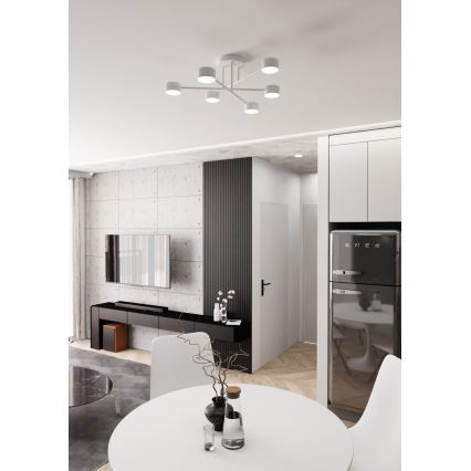 Ytmonterad taklampa HALO 6xGX53/10W/230V vit